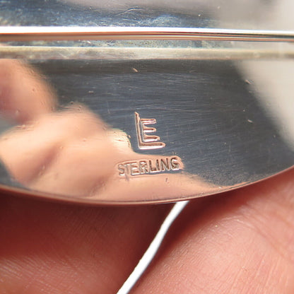 925 Sterling Silver Vintage Real Sodalite Gemstone Modernist Pin Brooch