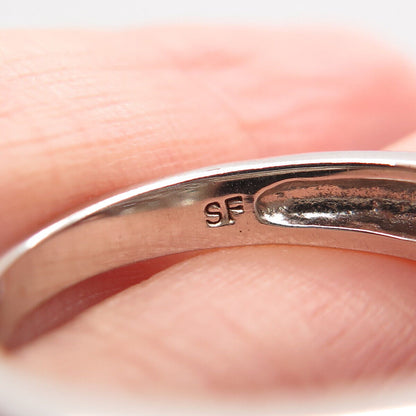 925 Sterling Silver Multi-C Z Ring Size 6.25