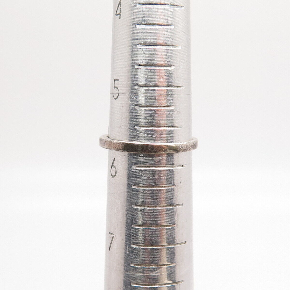 925 Sterling Silver Pave C Z Heart Ring Size 5.75