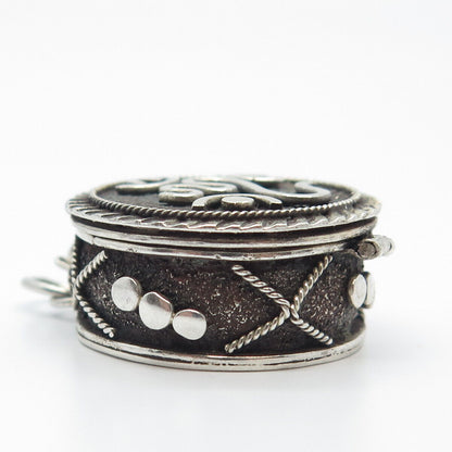 925 Sterling Silver Vintage Ornate Locket Pendant