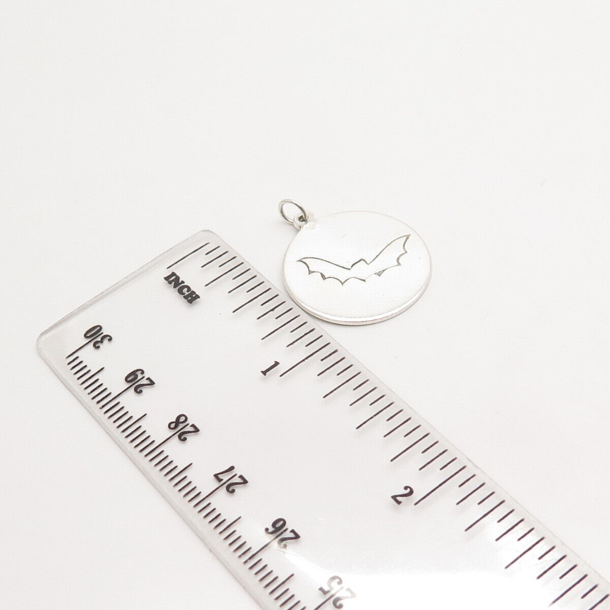 925 Sterling Silver Bat Charm Pendant