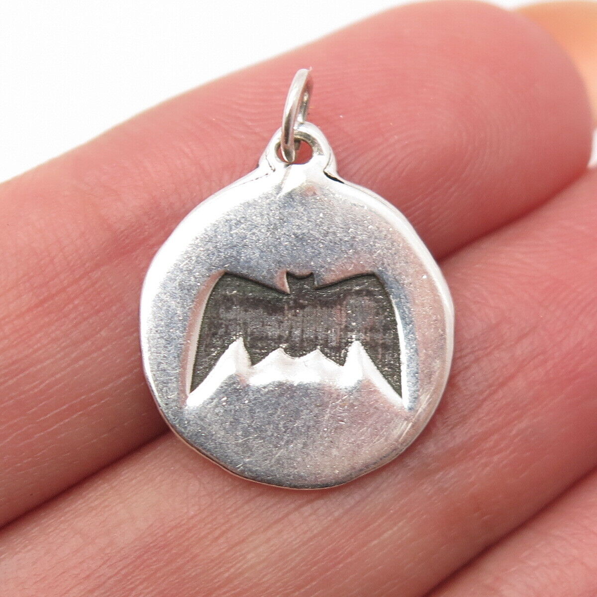 925 Sterling Silver Bat Charm Pendant