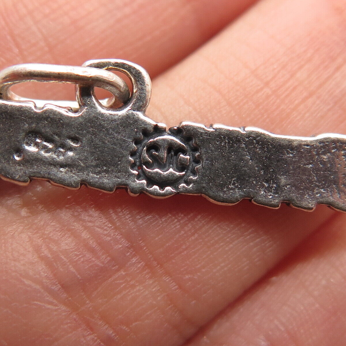 925 Sterling Silver Vintage "Daughter" Charm Pendant