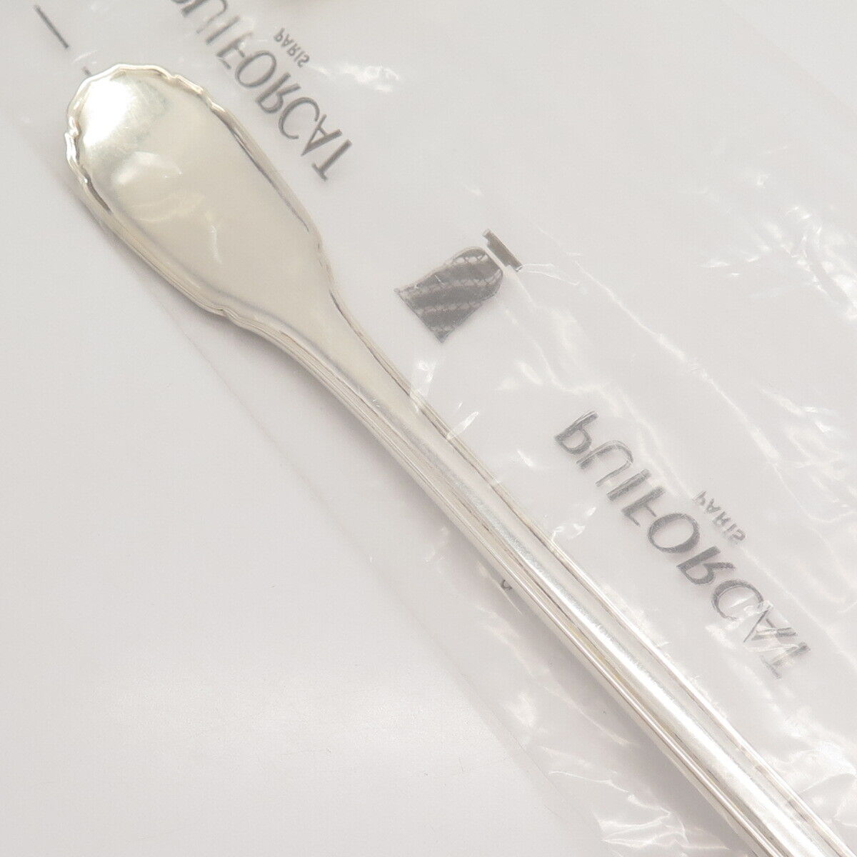 925 Sterling Silver Paris PUIFORCAT Brand-New "Noailles" Collection Serving Fork