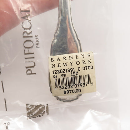 925 Sterling Silver Paris PUIFORCAT Brand-New "Noailles" Collection Serving Fork