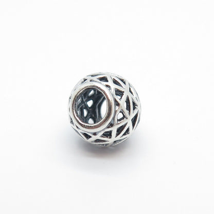 925 Sterling Silver Pandora Woven Bead Charm