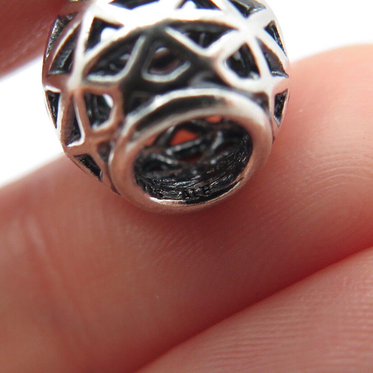 925 Sterling Silver Pandora Woven Bead Charm