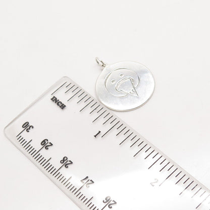 925 Sterling Silver Bird Charm Pendant