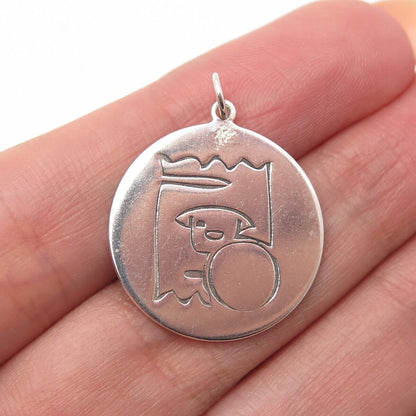 925 Sterling Silver Dog Food Charm Pendant