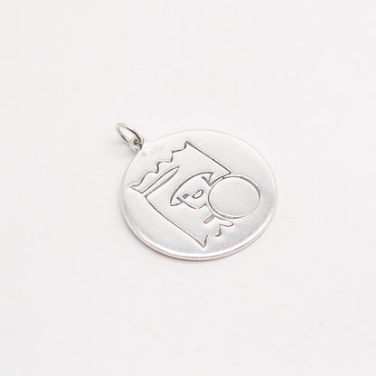 925 Sterling Silver Dog Food Charm Pendant