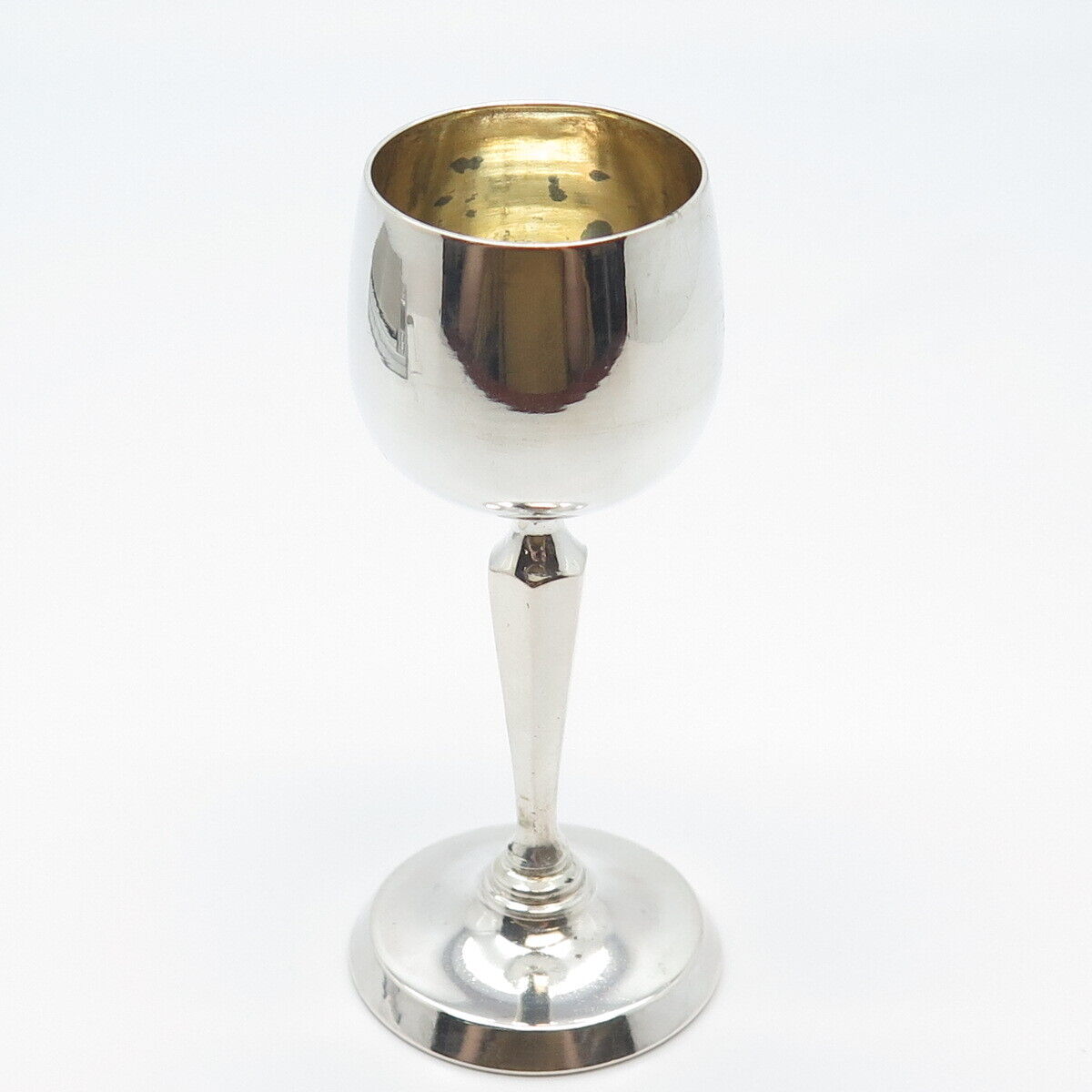 800 Silver Antique Germany Brass Wine Goblet