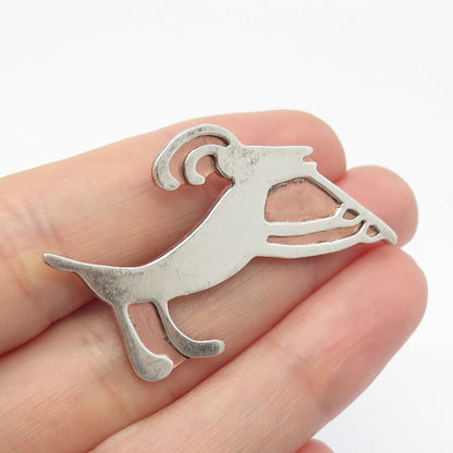 925 Sterling Silver Vintage Pavison Modernist Pin Brooch