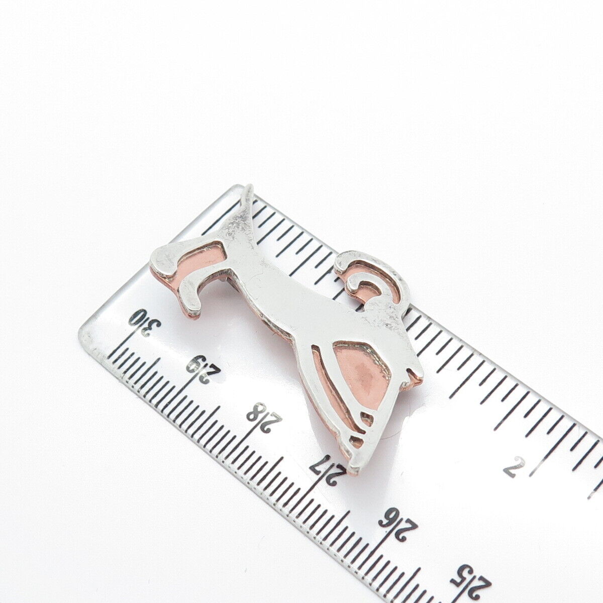 925 Sterling Silver Vintage Pavison Modernist Pin Brooch