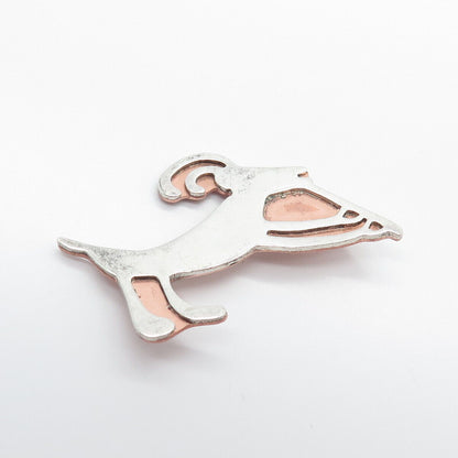 925 Sterling Silver Vintage Pavison Modernist Pin Brooch