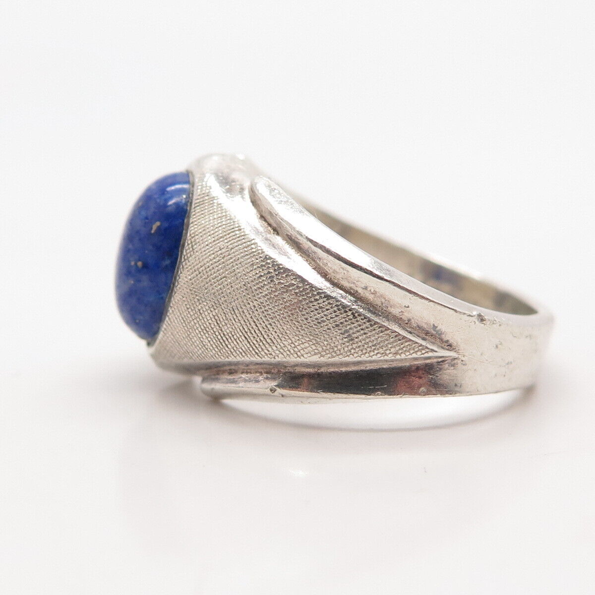 925 Sterling Silver Vintage Sarah Coventry Lapis Lazuli Gemstone Ring Size 8.75