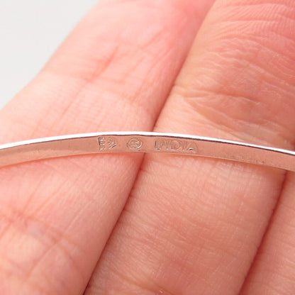 925 Sterling Silver Vintage Silpada Interlocked Bangle Bracelet 8.25"