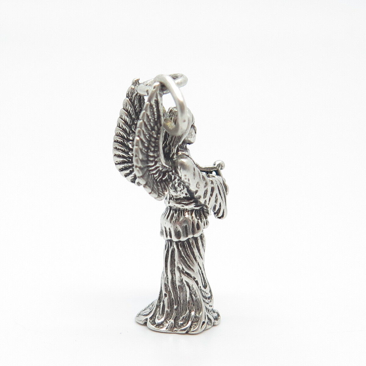 925 Sterling Silver Vintage Religious Theme Pendant