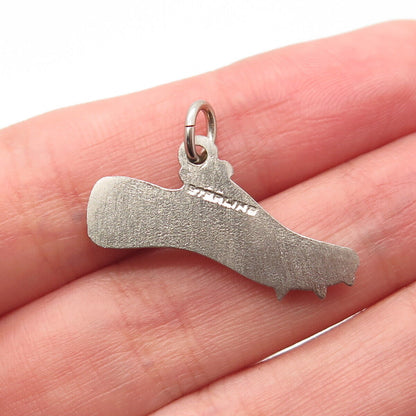 925 Sterling Silver Vintage Shoe Pendant