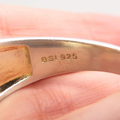 925 Sterling Silver Pave C Z Ring Size 13.25