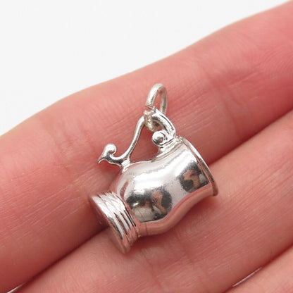 925 Sterling Silver Vintage Goblet / Jug Minimalist Pendant