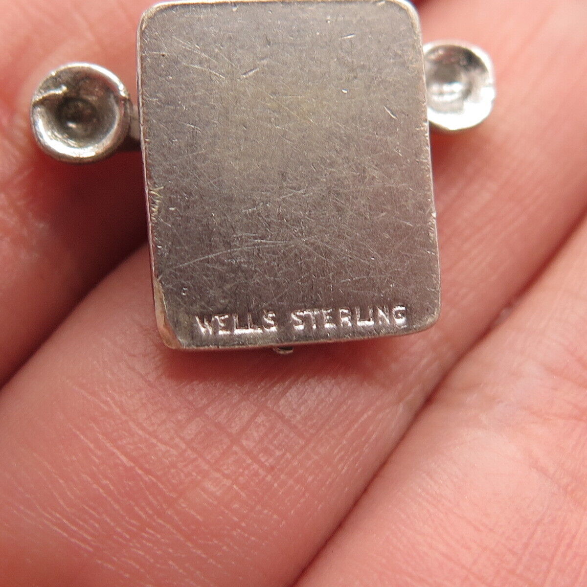 925 Sterling Silver Antique Wells “I Love You” Old Telephone Charm Pendant