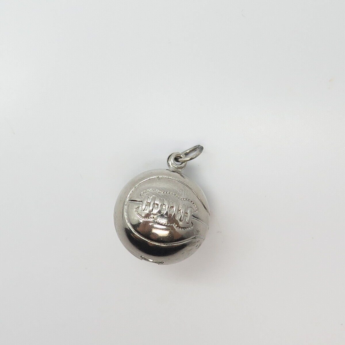 925 Sterling Silver Vintage P & B Basketball Charm Pendant