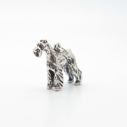 925 Sterling Silver Vintage Dog Charm Pendant