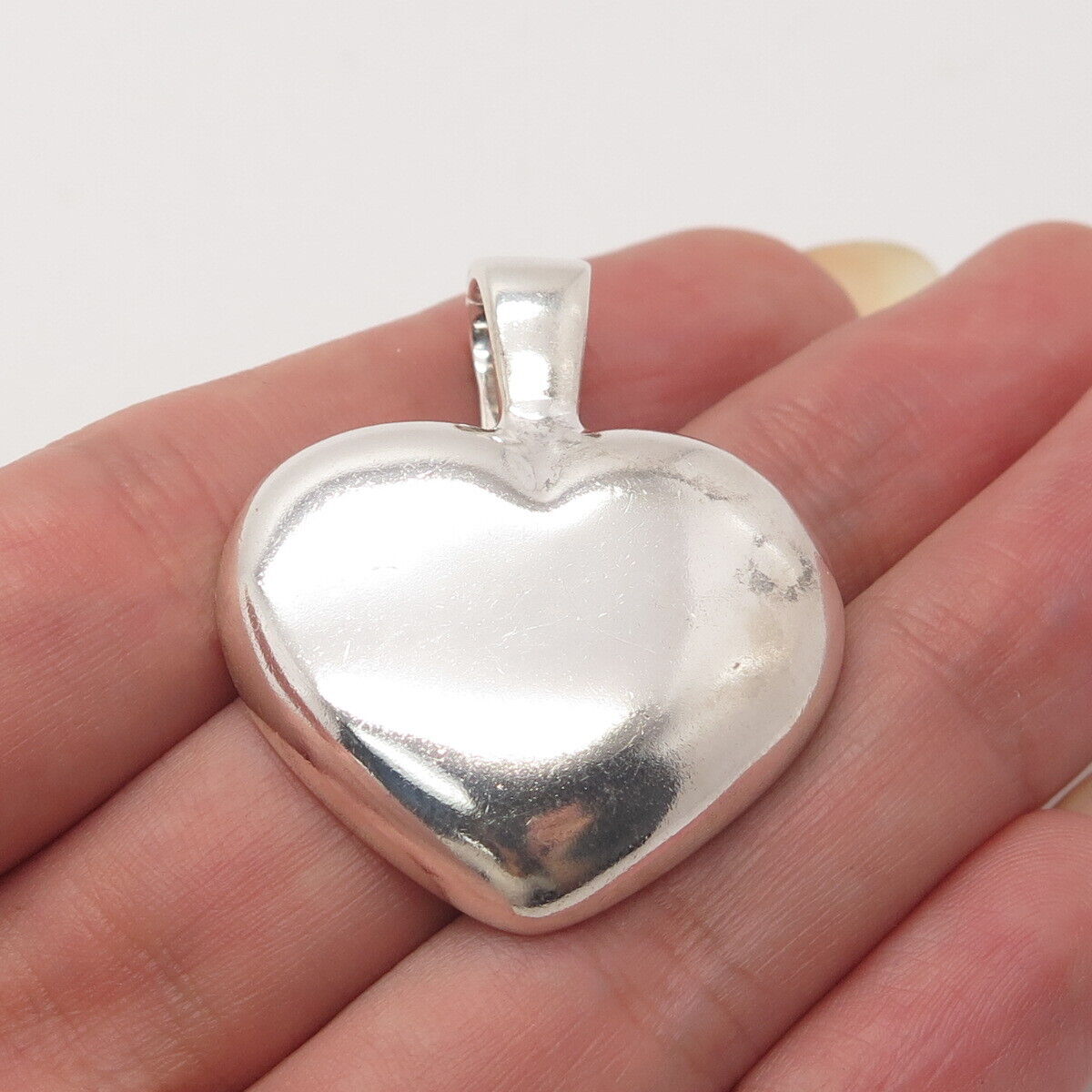 925 Sterling Silver Vintage Canada David Sigal Heart Pendant