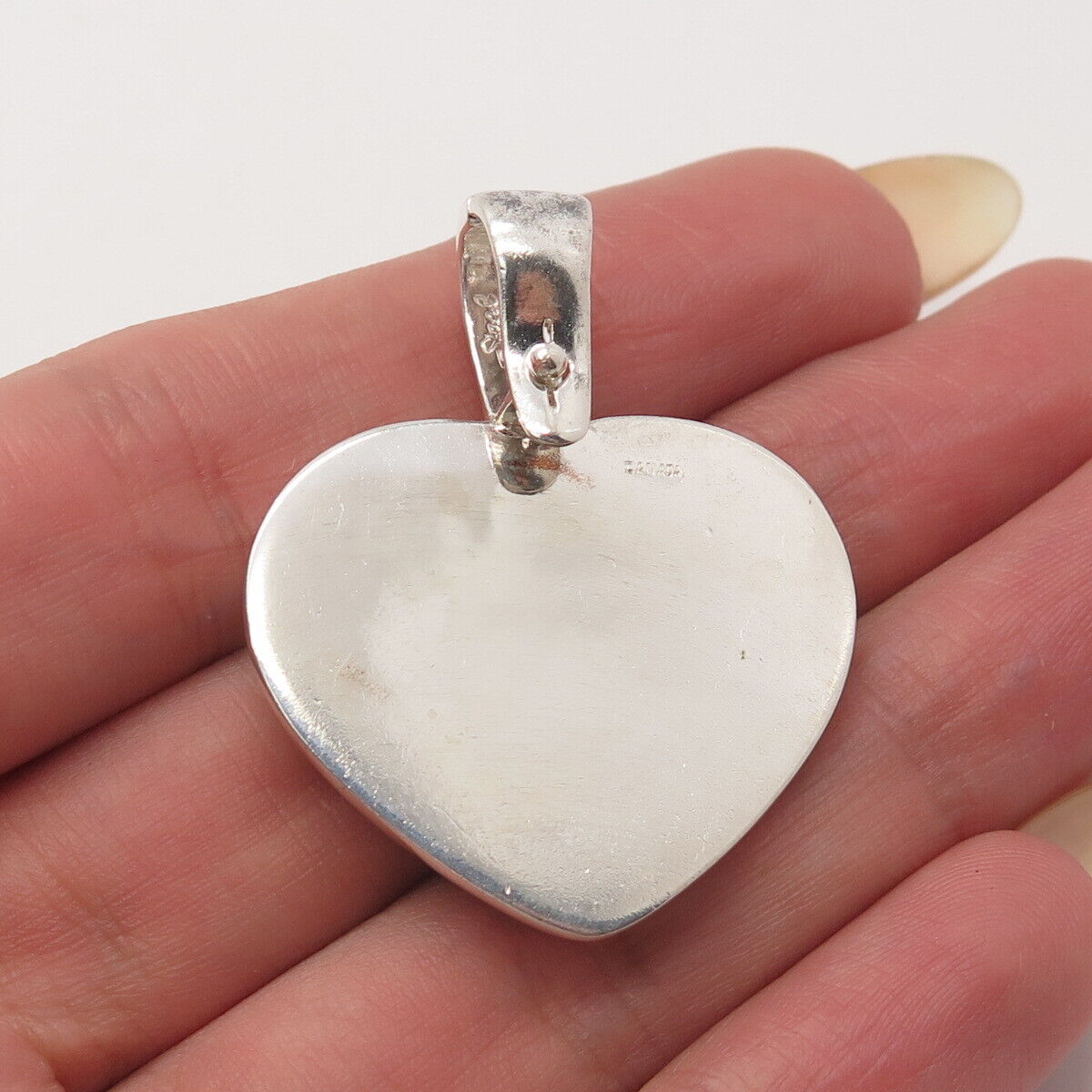 925 Sterling Silver Vintage Canada David Sigal Heart Pendant