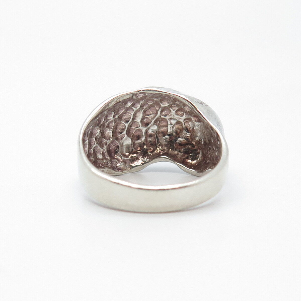 925 Sterling Silver Vintage Modernist Ring Size 6.25