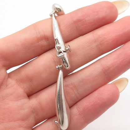 925 Sterling Silver Vintage E. Schiff Modernist Chain Necklace 16"