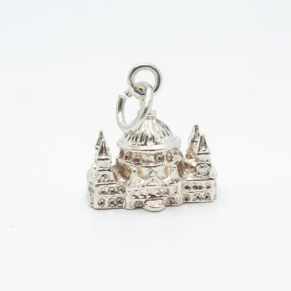 925 Sterling Silver Vintage US Capitol Charm Pendant