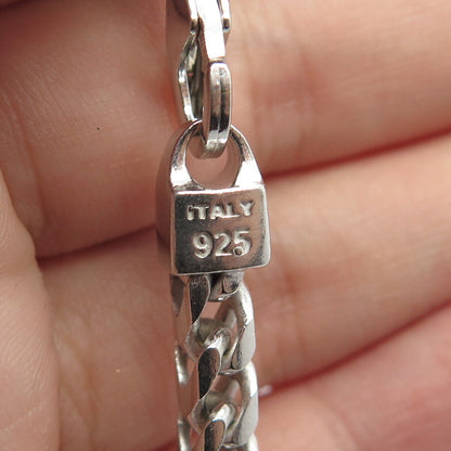 925 Sterling Silver Italy Wheat Chain Necklace 18"