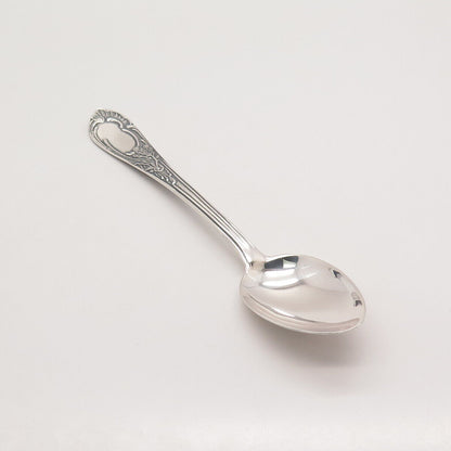 875 Silver Antique European Floral Spoon