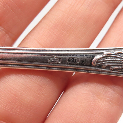 875 Silver Antique European Floral Spoon