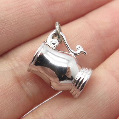 925 Sterling Silver Vintage Creamer/Milk Pitcher Handmade  Charm Pendant