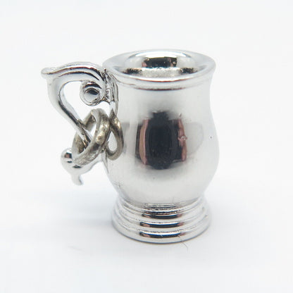 925 Sterling Silver Vintage Creamer/Milk Pitcher Handmade  Charm Pendant