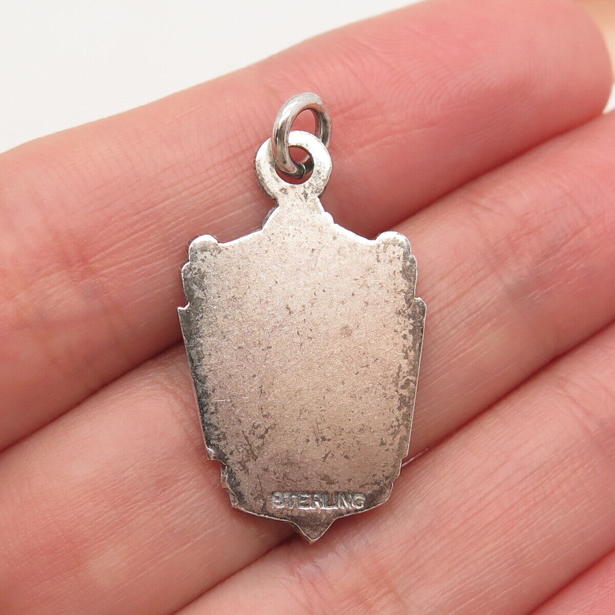 925 Sterling Silver Vintage "Montgomery County Science Fair" Charm Pendant