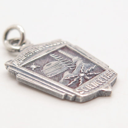 925 Sterling Silver Vintage "Montgomery County Science Fair" Charm Pendant