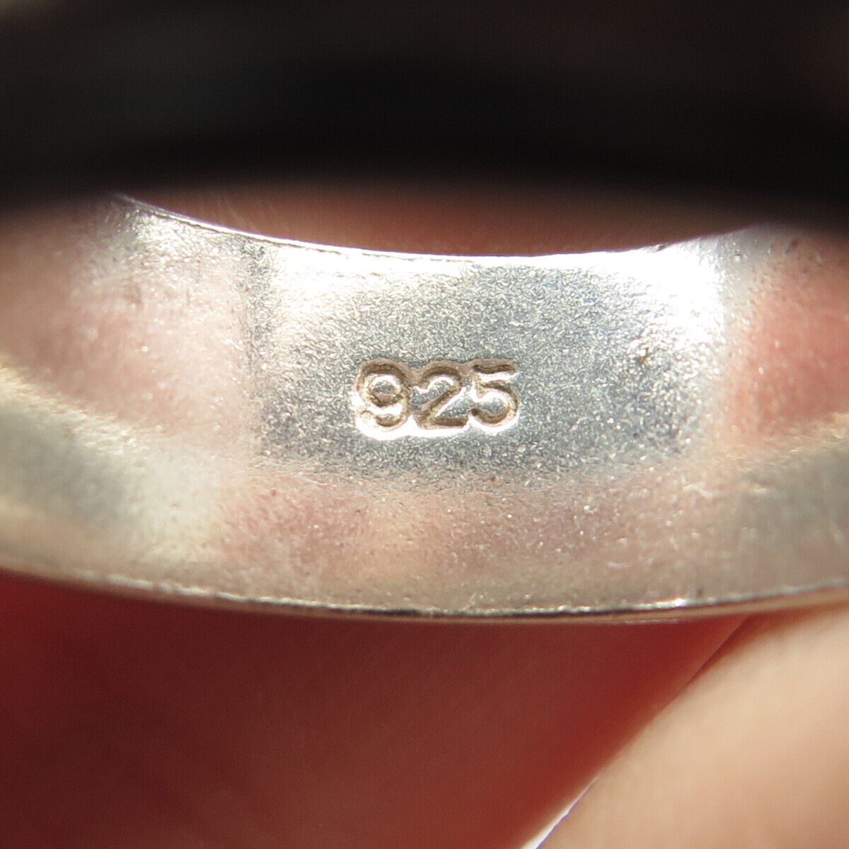 925 Sterling Silver Vintage Etched Rotating Band Ring Size 8.75