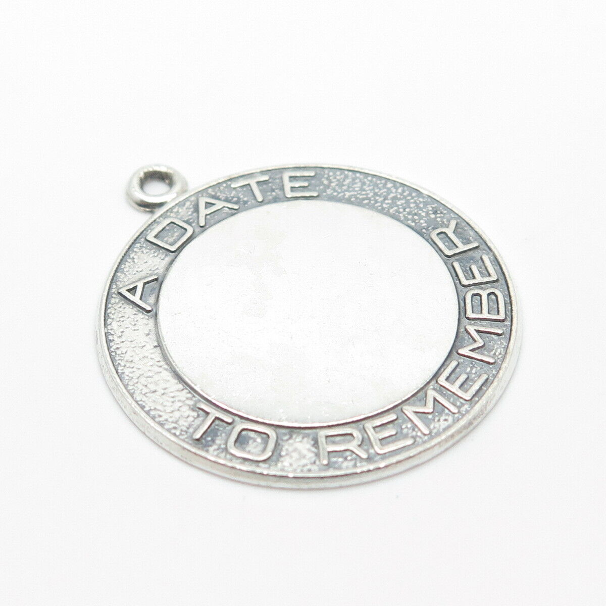 925 Sterling Silver Vintage Danecraft "A Date to Remember" Pendant