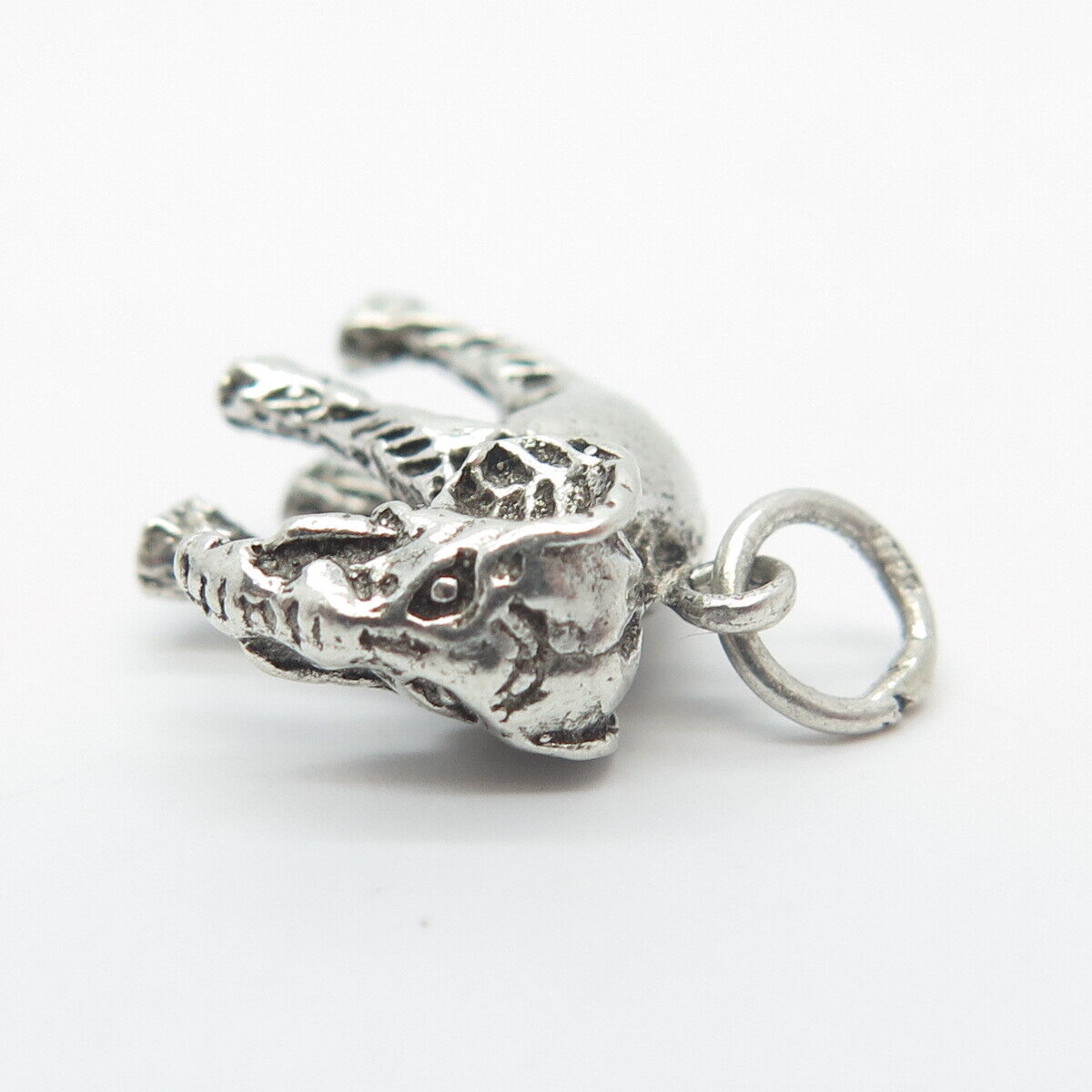 925 Sterling Silver Vintage Elephant for Good Luck Charm Pendant