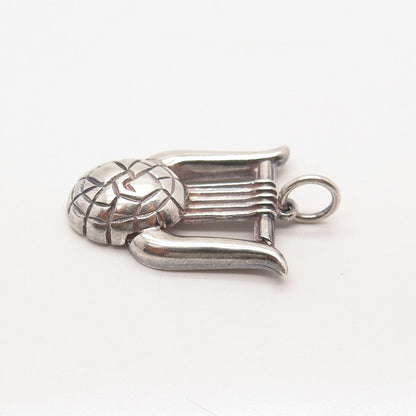 925 Sterling Silver Vintage Modernist Pendant