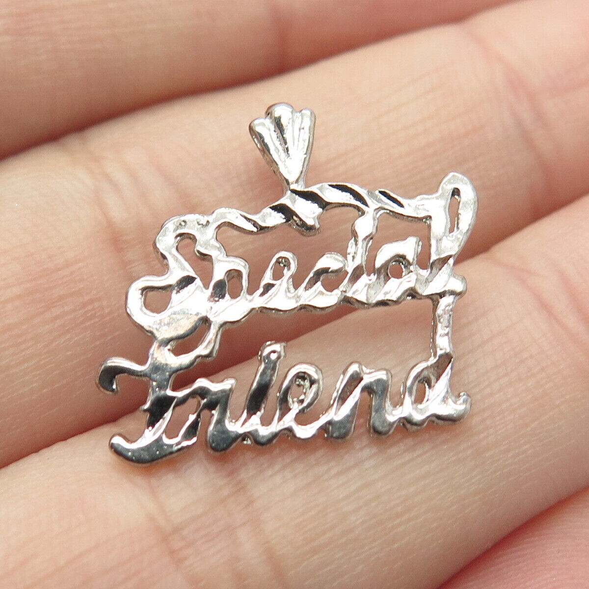 925 Sterling Silver Vintage "Special Friend" Pendant