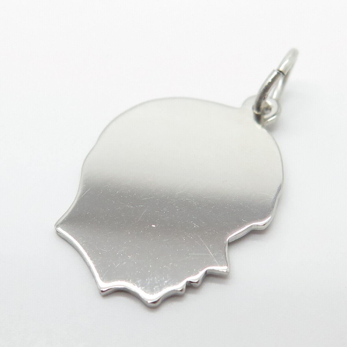 925 Sterling Silver Vintage Elco Man Profile Pendant