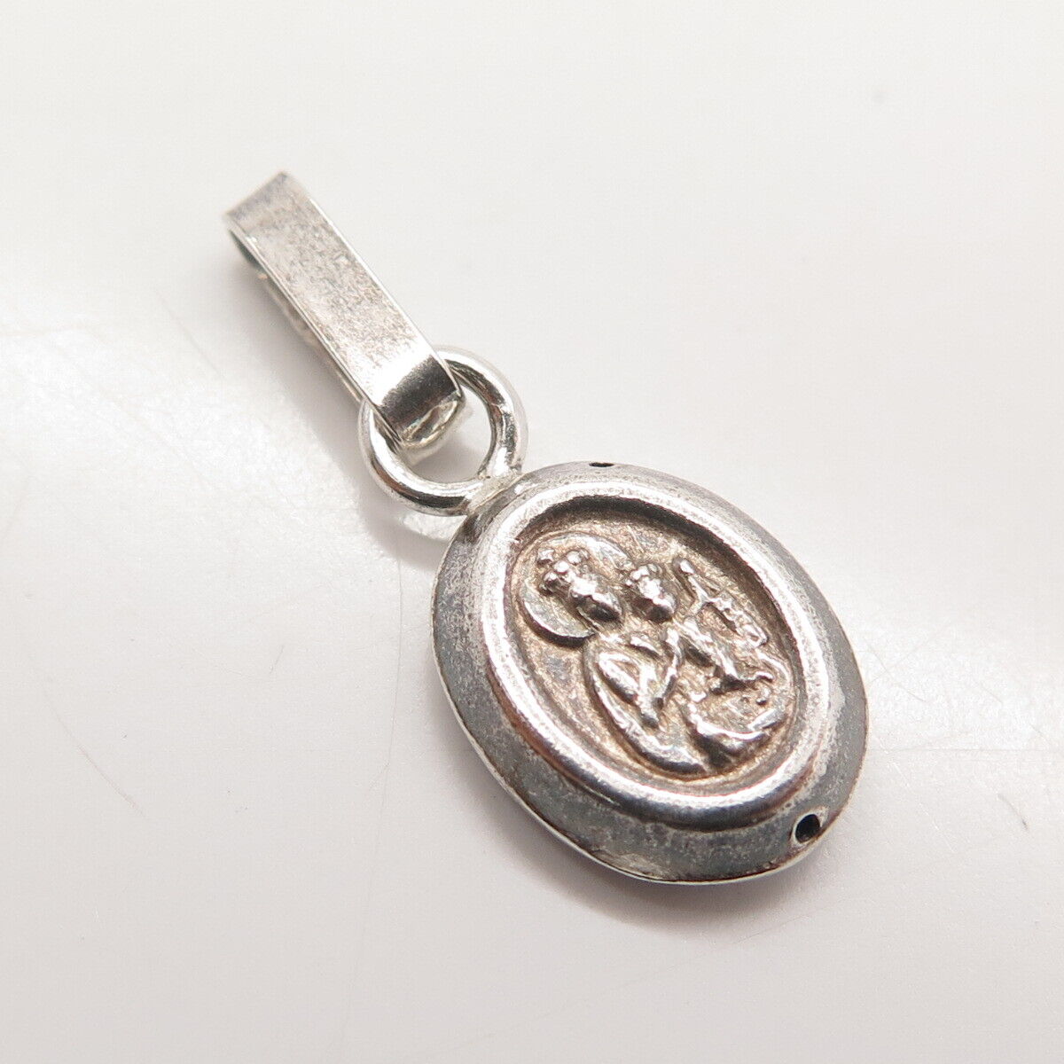 950 Silver Vintage Religious Theme Pendant