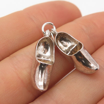 835 Silver Vintage Boot Shoe Charm Pendant