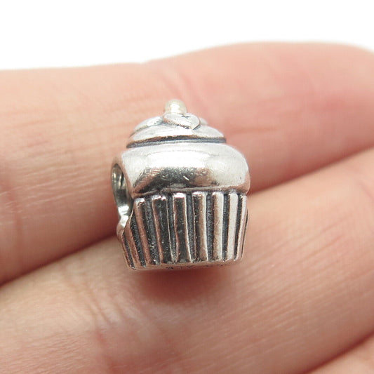 925 Sterling Silver Pandora Ornate Cake Bead Charm