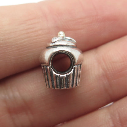 925 Sterling Silver Pandora Ornate Cake Bead Charm