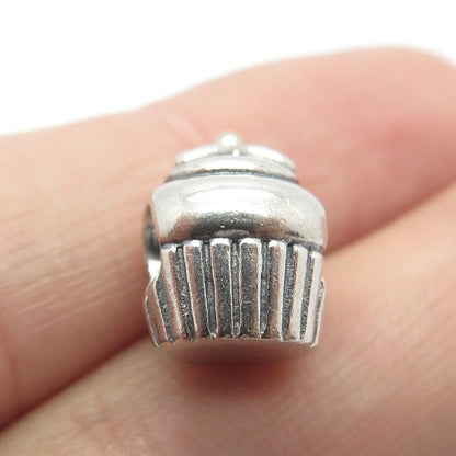 925 Sterling Silver Pandora Ornate Cake Bead Charm